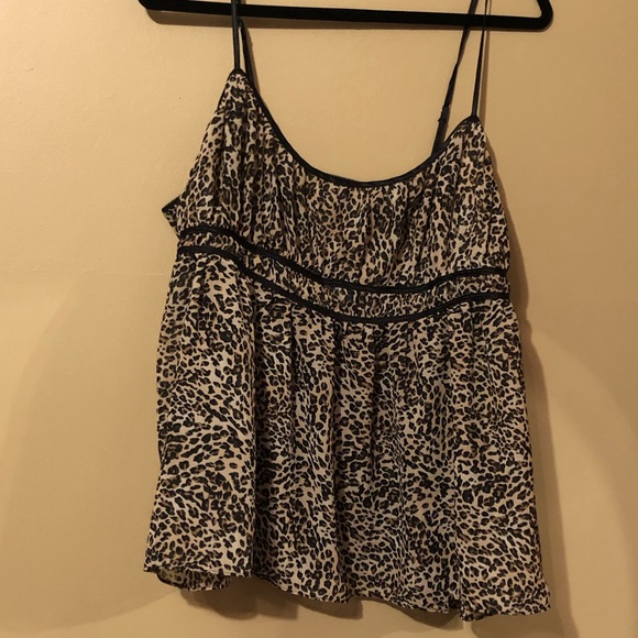 Leopard Silk Nighty Set - Picture 1 of 3